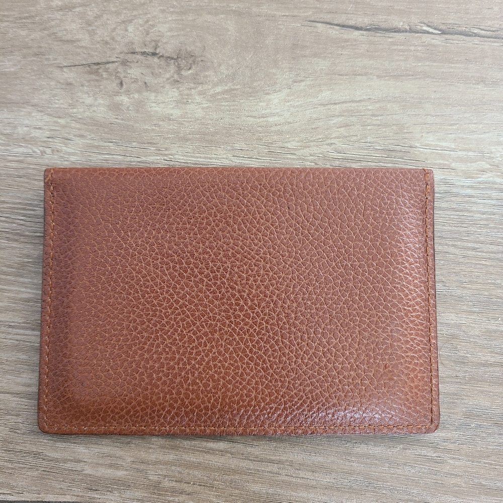 Loewe brown grain textured leather card holder wallet - Picture 3 of 6